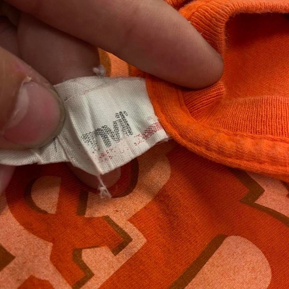 Orange M&Ms racing tee on vintage Anvil tag - Picture 6 of 8